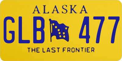 AK license plate GLB477