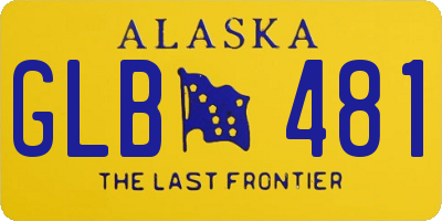 AK license plate GLB481