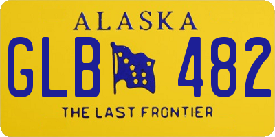 AK license plate GLB482