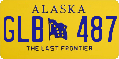 AK license plate GLB487