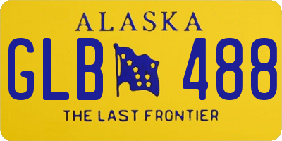 AK license plate GLB488