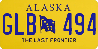 AK license plate GLB494