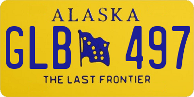 AK license plate GLB497