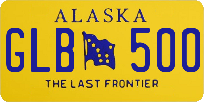 AK license plate GLB500