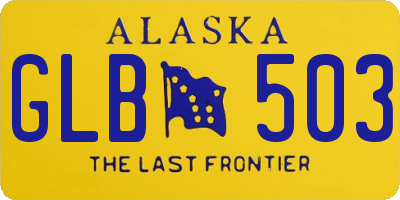 AK license plate GLB503