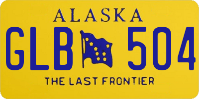 AK license plate GLB504