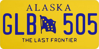 AK license plate GLB505