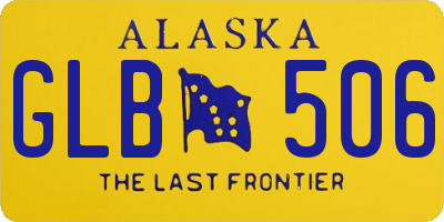 AK license plate GLB506