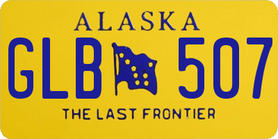 AK license plate GLB507