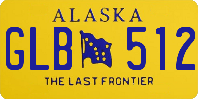 AK license plate GLB512