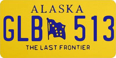 AK license plate GLB513