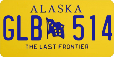 AK license plate GLB514