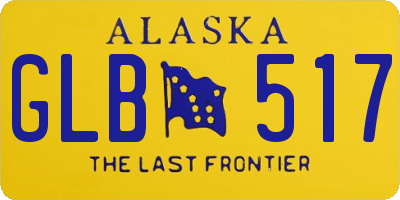 AK license plate GLB517