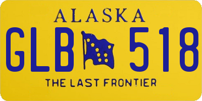 AK license plate GLB518