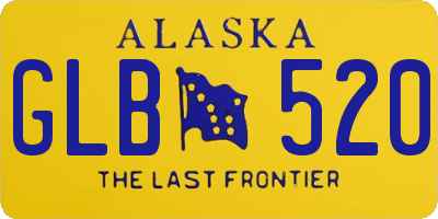 AK license plate GLB520