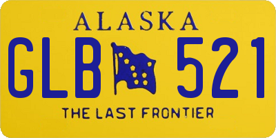 AK license plate GLB521