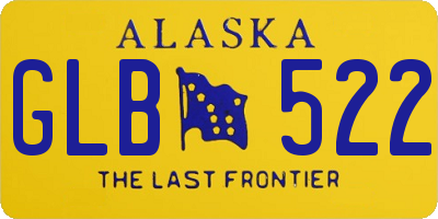 AK license plate GLB522