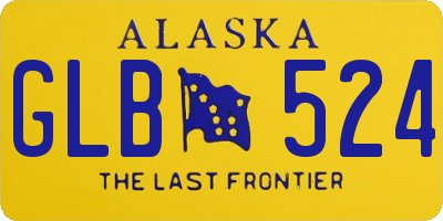 AK license plate GLB524