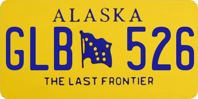 AK license plate GLB526