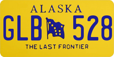 AK license plate GLB528