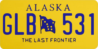 AK license plate GLB531