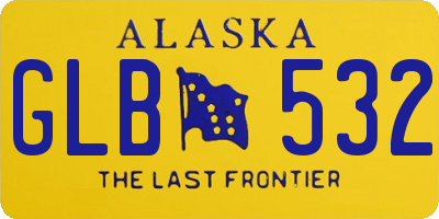 AK license plate GLB532