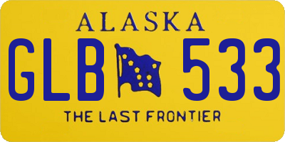 AK license plate GLB533