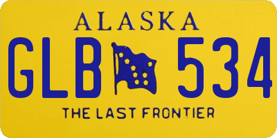 AK license plate GLB534
