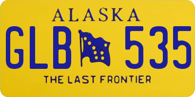 AK license plate GLB535