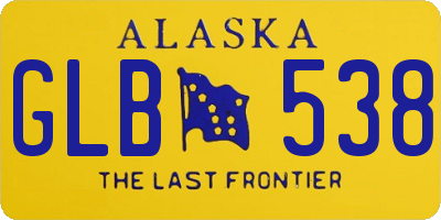 AK license plate GLB538