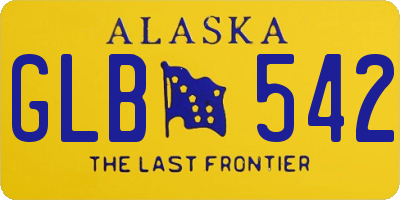 AK license plate GLB542