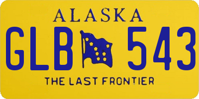 AK license plate GLB543