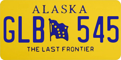 AK license plate GLB545