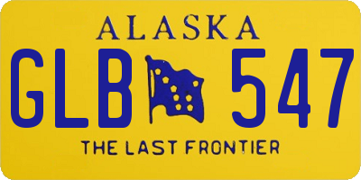 AK license plate GLB547