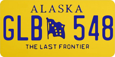 AK license plate GLB548