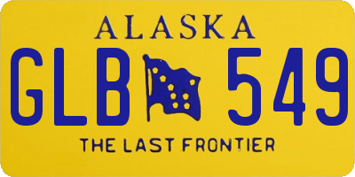 AK license plate GLB549