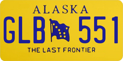 AK license plate GLB551