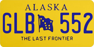 AK license plate GLB552