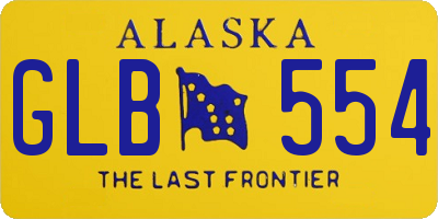 AK license plate GLB554