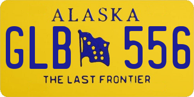 AK license plate GLB556