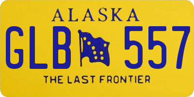 AK license plate GLB557