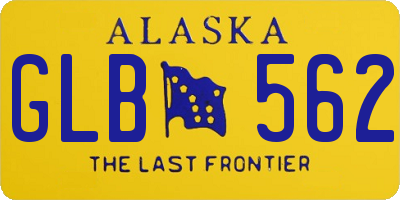 AK license plate GLB562