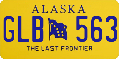 AK license plate GLB563