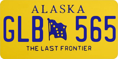 AK license plate GLB565