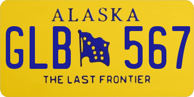 AK license plate GLB567