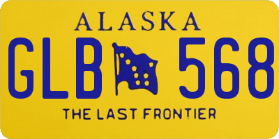 AK license plate GLB568