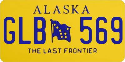 AK license plate GLB569