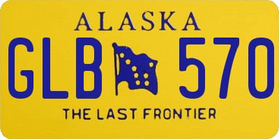 AK license plate GLB570