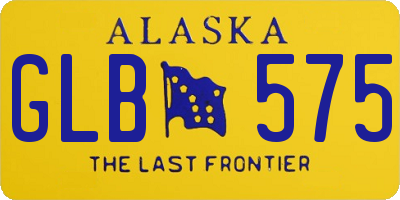 AK license plate GLB575