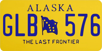 AK license plate GLB576